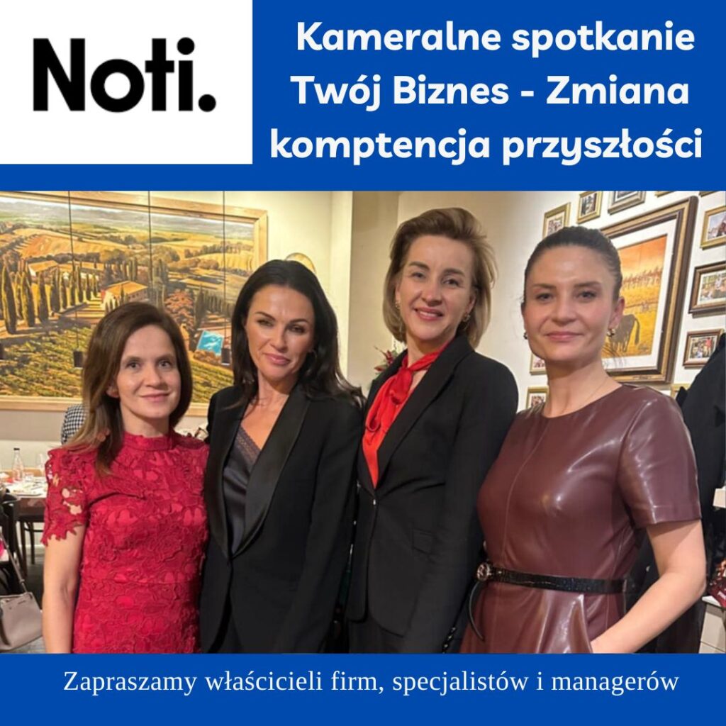 Kameralne spotkanie dla przedsiębiorców i przedsiębiorczyń - Zmiana kompetencją przyszłości – 29 stycznia 2026 | NOTI STUDIO WROCŁAW Młynarska 8A I