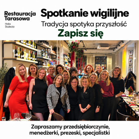 Spotkanie świąteczne pt. "Sztuczna inteligencja i relacje w biznesie" - 2 grudnia 2026, Restauracja Tarasowa w Hali Stulecia, Wrocław