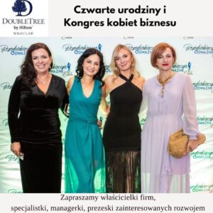 Biznesowa Gala Przedsiębiorcze i Odważne pt: Kobiety, które zmieniają świat - Odwaga, Wpływ, Przyszłość – 16 październik 2026, DoubleTree by Hilton Wrocław